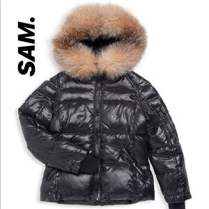SAM Blake jacket with real fur trim